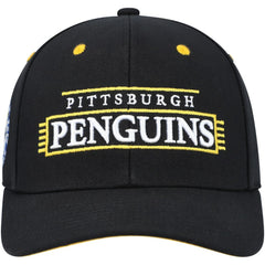 Pittsburgh Penguins Mitchell & Ness LOFI Pro Snapback Hat - Black | US 200023497
