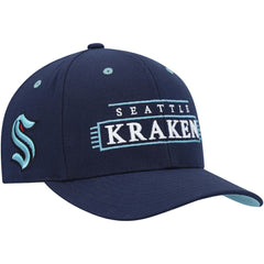 Seattle Kraken Mitchell & Ness LOFI Pro Snapback Hat - Deep Sea Blue | US 200023501