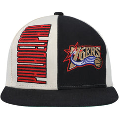 Philadelphia 76ers Hardwood Classics Pop Snapback Hat Cream - Mitchell & Ness