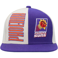 Phoenix Suns Hardwood Classics Pop Snapback Hat Cream/Purple - Mitchell & Ness