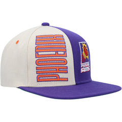 Phoenix Suns Hardwood Classics Pop Snapback Hat Cream/Purple - Mitchell & Ness