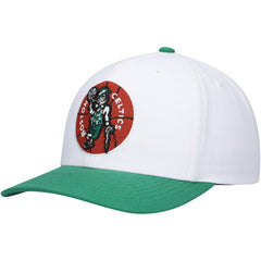 Boston Celtics Hardwood Classics Core 2-Tone 2.0 Pro Snapback Hat White/Green - Mitchell & Ness