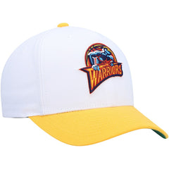 Golden State Warriors Hardwood Classics Core 2-Tone 2.0 Pro Snapback Hat White/Gold - Mitchell & Ness