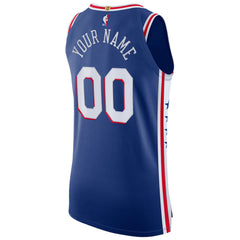 Philadelphia 76ers Custom Authentic Jersey Icon Edition Royal - Nike