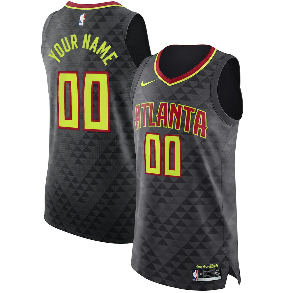 Atlanta Hawks Authentic Custom Jersey Black Icon Edition - Nike outlet