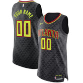 Atlanta Hawks Authentic Custom Jersey Black Icon Edition - Nike outlet