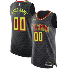 Atlanta Hawks Authentic Custom Jersey Black Icon Edition - Nike outlet