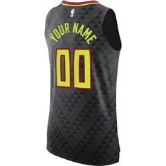 Atlanta Hawks Authentic Custom Jersey Black Icon Edition - Nike outlet