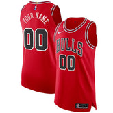 Chicago Bulls Authentic Custom Jersey Red Icon Edition - Nike