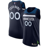 Minnesota Timberwolves Authentic Custom Jersey Navy Icon Edition - Nike outlet