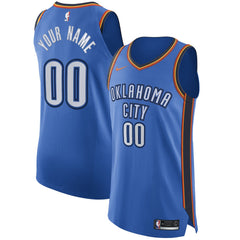 Oklahoma City Thunder Authentic Custom Jersey Blue Icon Edition - Nike