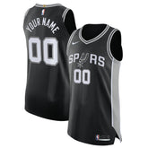 San Antonio Spurs Authentic Custom Jersey Black Icon Edition - Nike