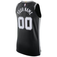 San Antonio Spurs Authentic Custom Jersey Black Icon Edition - Nike