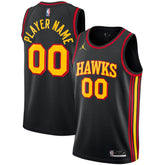 Atlanta Hawks Jordan Brand Swingman Custom Jersey Statement Edition Black outlet