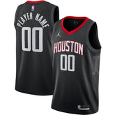 Houston Rockets Jordan Brand Swingman Custom Jersey Statement Edition Black