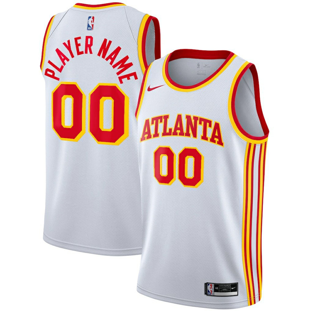 Atlanta Hawks 2020/21 Swingman Custom Jersey Association Edition White - Nike