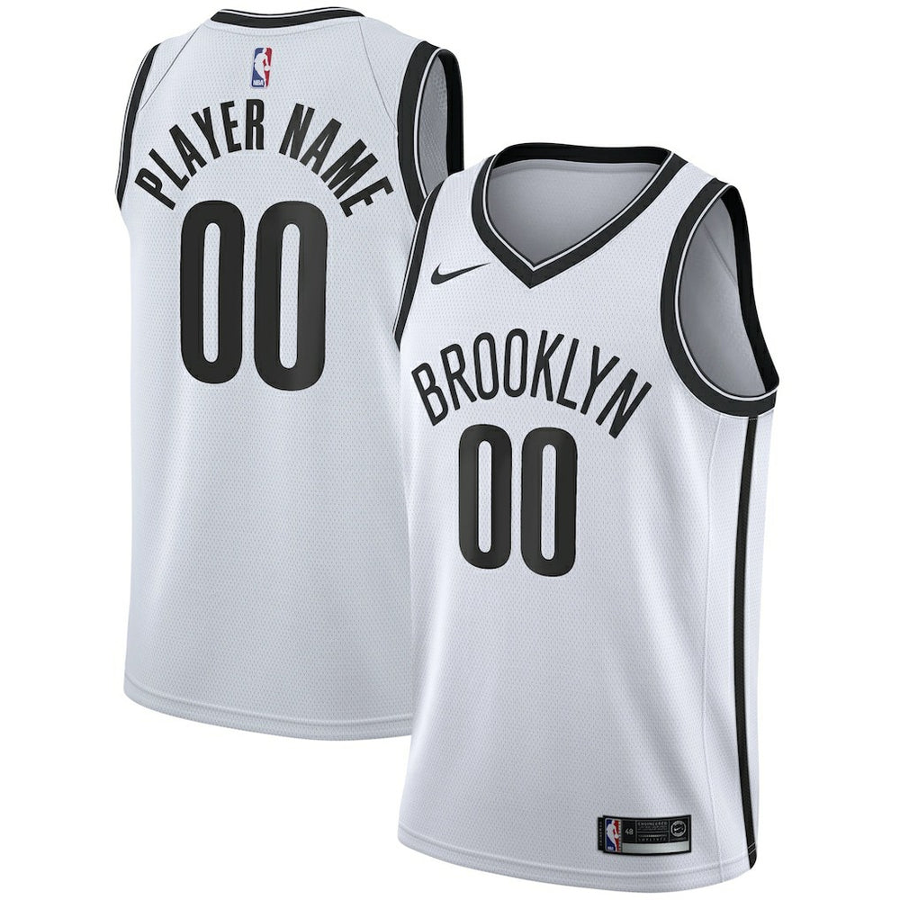 Brooklyn Nets 2020/21 Swingman Custom Jersey Association Edition White - Nike