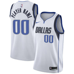 Dallas Mavericks 2020/21 Swingman Custom Jersey Association Editi- White - Nike