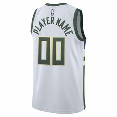 Milwaukee Bucks 2020/21 Swingman Custom Jersey Association Edition White - Nike