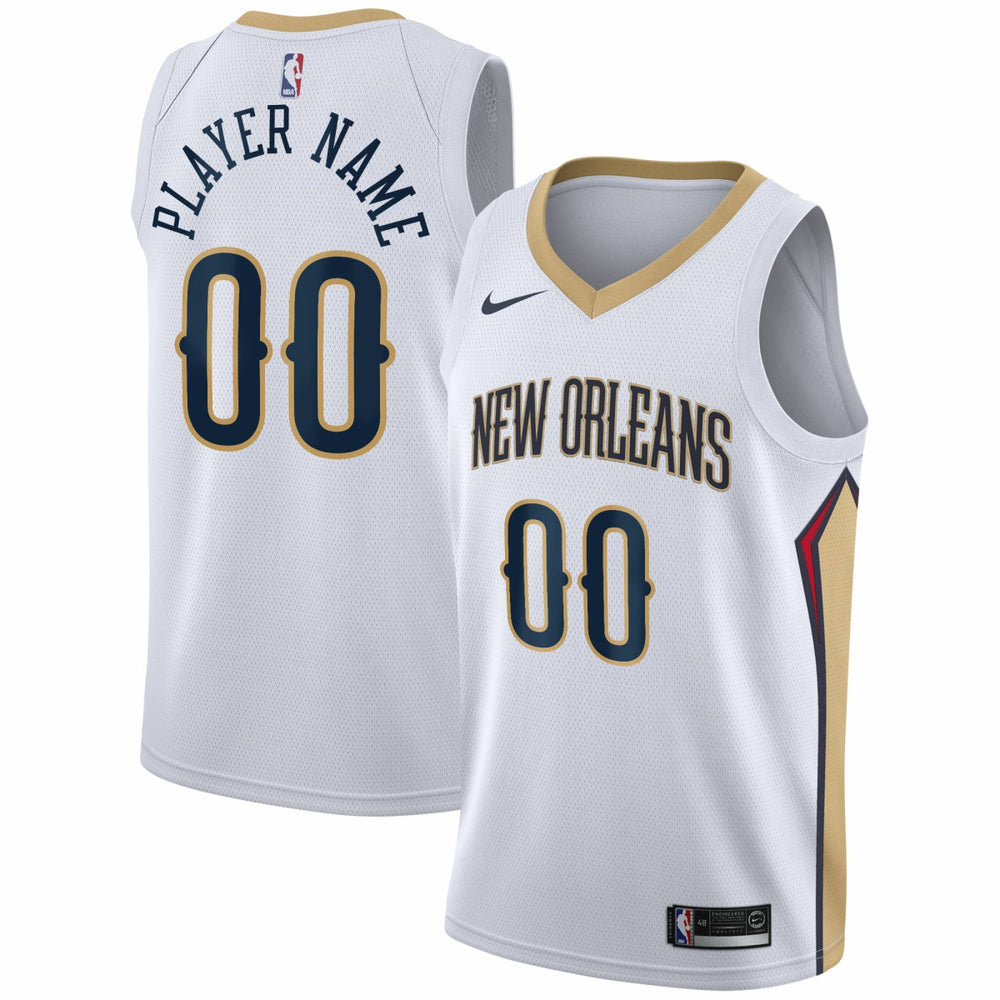 New Orleans Pelicans 2020/21 Swingman Custom Jersey Association Edition White - Nike