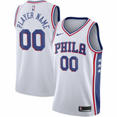 Philadelphia 76ers 2020/21 Swingman Custom Jersey Association Edition White - Nike