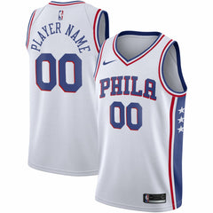 Philadelphia 76ers 2020/21 Swingman Custom Jersey Association Edition White - Nike