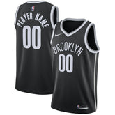 Brooklyn Nets 2020/21 Swingman Custom Jersey Icon Edition Black - Nike