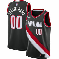 Portland Trail Blazers 2020/21 Swingman Custom Jersey Icon Edition Black - Nike