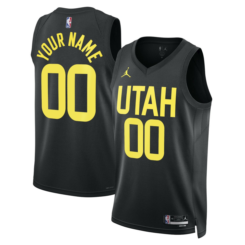 Utah Jazz Jordan Brand Unisex 2022/23 Swingman Custom Jersey Statement Edition Black