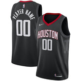 Houston Rockets Swingman Custom Jersey Black Statement Edition - Nike