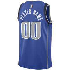 Dallas Mavericks Swingman Custom Jersey Blue Icon Edition - Nike
