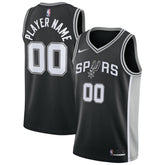 San Antonio Spurs Swingman Custom Jersey Black Icon Edition - Nike