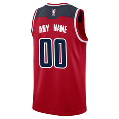Washington Wizards Swingman Custom Jersey Red Icon Edition - Nike