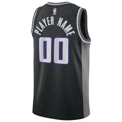 Sacramento Kings Swingman Custom Jersey Black Statement Edition - Nike