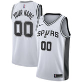 San Antonio Spurs Custom Swingman Jersey White Association Edition - Nike