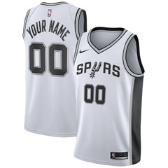 San Antonio Spurs Custom Swingman Jersey White Association Edition - Nike