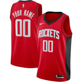Houston Rockets Custom Swingman Jersey Icon Edition Red - Nike