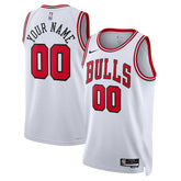 Chicago Bulls Unisex Swingman Custom Jersey White Association Edition - Nike