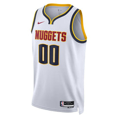 Denver Nuggets Unisex Swingman Custom Jersey White Association Edition - Nike