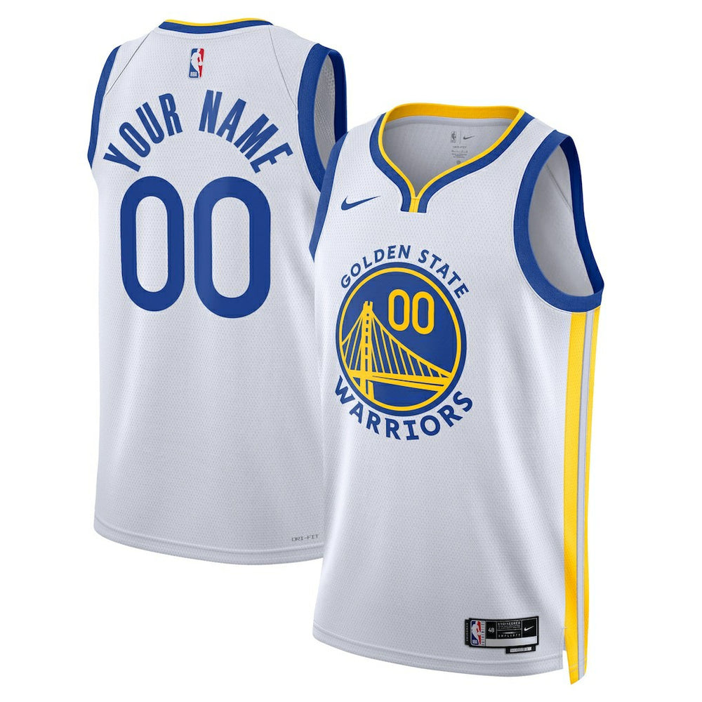 Golden State Warriors Unisex Swingman Custom Jersey White Association Edition - Nike