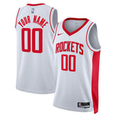 Houston Rockets Unisex Swingman Custom Jersey White Association Edition - Nike
