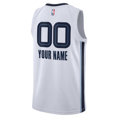 Memphis Grizzlies Unisex Swingman Custom Jersey White Association Edition - Nike