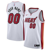Miami Heat Unisex Swingman Custom Jersey White Association Edition - Nike