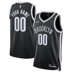 Brooklyn Nets Unisex Swingman Custom Jersey Black Icon Edition - Nike outlet