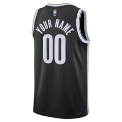 Brooklyn Nets Unisex Swingman Custom Jersey Black Icon Edition - Nike outlet