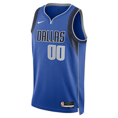 Dallas Mavericks Unisex Swingman Custom Jersey Blue Icon Edition - Nike