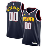 Denver Nuggets Unisex Swingman Custom Jersey Navy Icon Edition - Nike