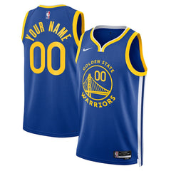 Golden State Warriors Unisex Swingman Custom Jersey Royal Icon Edition - Nike