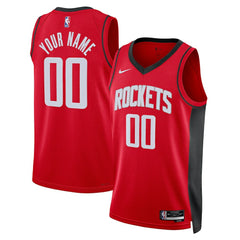 Houston Rockets Unisex Swingman Custom Jersey Red Icon Edition - Nike