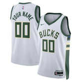 Milwaukee Bucks Unisex Swingman Custom Jersey White Association Edition - Nike outlet